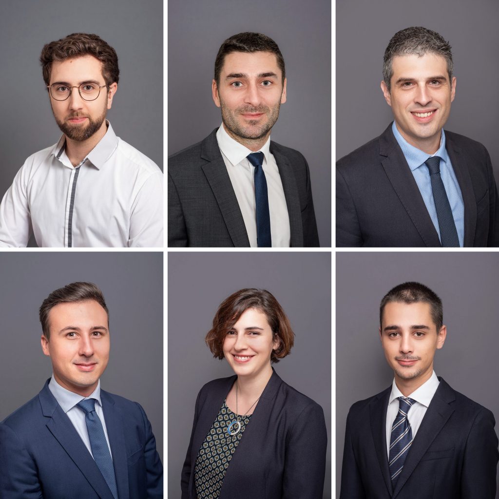 Trombinoscope d'entreprise à Toulouse dans le domaine de la technologie sur fond gris